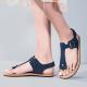 Womens Wooden-Grain Sandals With Non-Slip Soles
