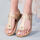 Womens Wooden-Grain Sandals With Non-Slip Soles