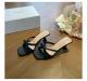 Summer New Style With Thick Heels And High Heels, Womens Fashion Temperament, Bow Tie Style, Square Head, Thick Heels And High Heels, Cool Down