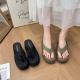 Thick Bottom Flip Flops For Women, Anti Slip And Odor Resistant High Heels, Beach Sandals For Women, Summer
