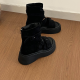 Retro Thick Soled Roman Cool Boots For Womens New Fashion Set, Toe High Top Sandals, Height Boosting Zipper Short Boots