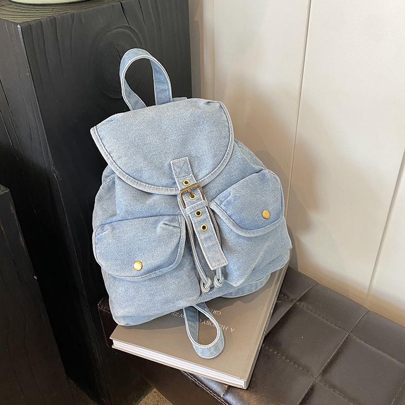 New Stylish Large-capacity Denim Womens Backpack