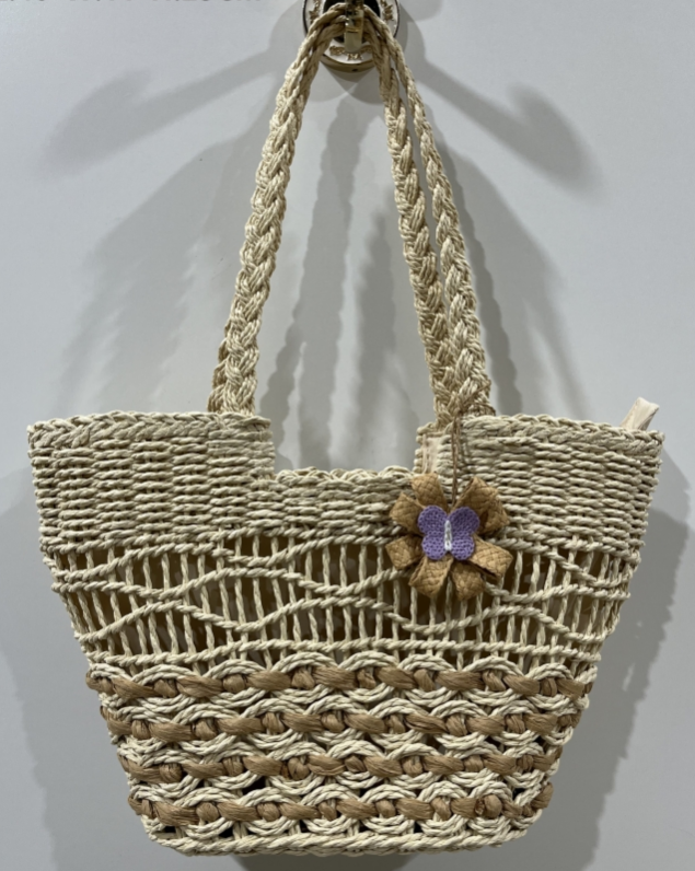 Hollowed-out fashion shoulder bag-Beige-Paper-40 * 11 *25cm-1 piece - Option1