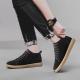 Mens Youth Matte Pigskin Casual Sneakers