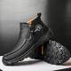 Hand-stitched Casual Cotton-lined Dr Martens Boots For Fall And Winter