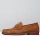 Mens Leather Loafers Genuine Leather Boat Shoes Slip-on Suede