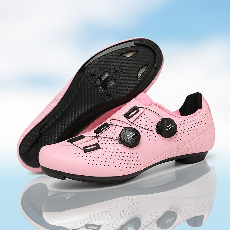 Road Bike Clipless Shoes And Mountain Bike Hard-soled Clipless Pedal Set