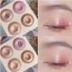 Four-color Baked Highlighter Palette With Shimmering Glittery Eyeshadow