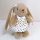 Hand Embroidered Name Plush Bunny