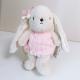 Hand Embroidered Name Plush Bunny