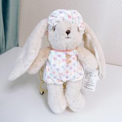 Hand Embroidered Name Plush Bunny