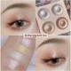 Four-color Baked Highlighter Palette With Shimmering Eyeshadow