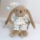 Hand Embroidered Name Plush Bunny