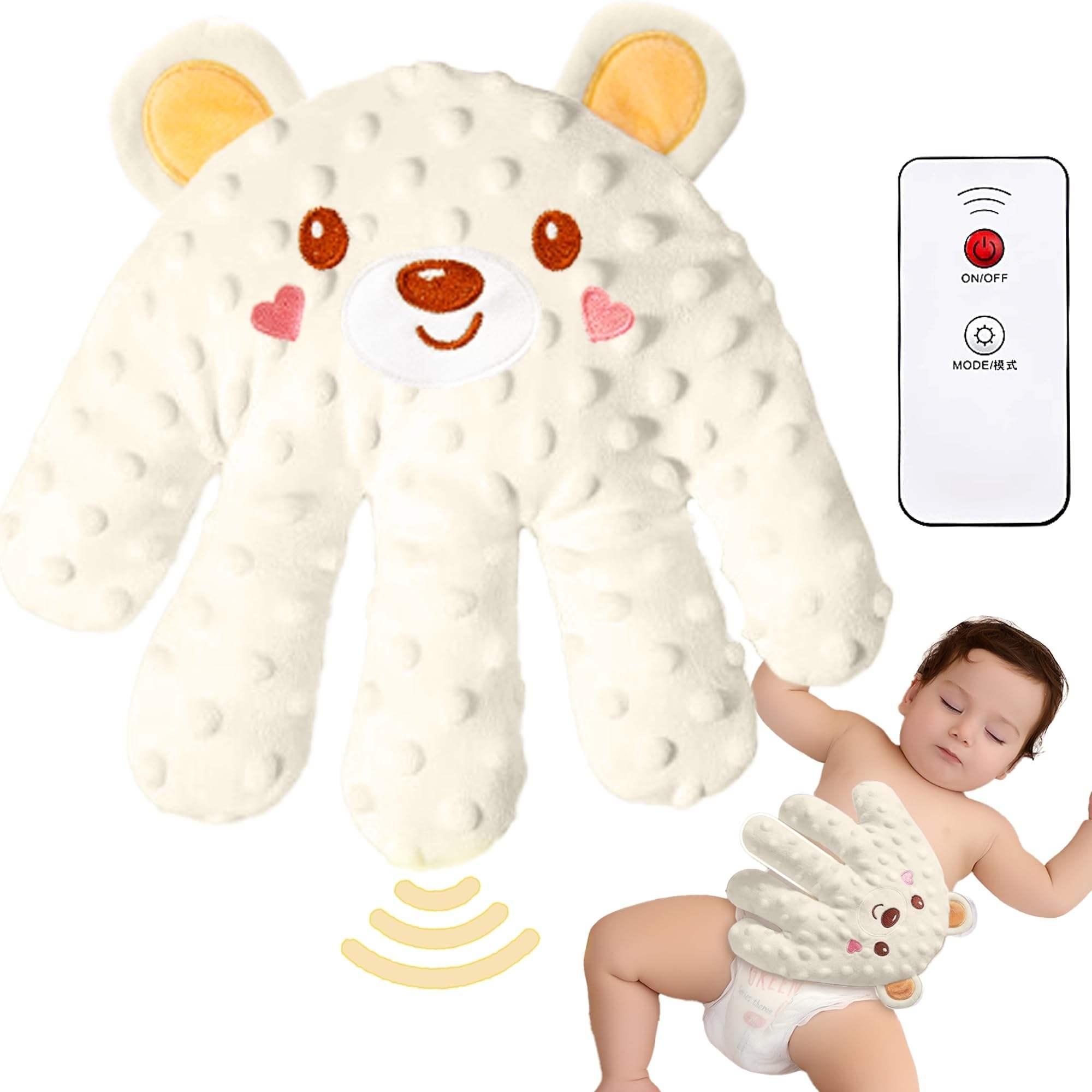 Electric Automatic Patting Device,Cute Baby Soothing Palm,Newborn Hand Gloves,Electric Baby Hand Pillow,Sleep Plush Animal Toy