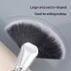 Fine-fiber Large-sized Wooden-handled Fan-shaped Highlight Brush With Bristles