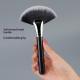 Fine-fiber Large-sized Wooden-handled Fan-shaped Highlight Brush With Bristles