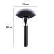 Fine-fiber Large-sized Wooden-handled Fan-shaped Highlight Brush With Bristles