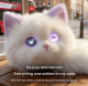 AI Naughty Cat   Smart Interactive Electronic Pet Plush Toy, Cute Doll, Birthday Gift & Trendy Pendant