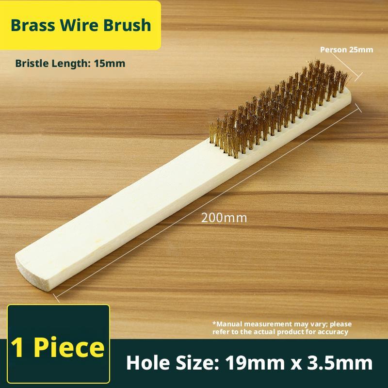 Steel wire brush-brass wire brush - Option1