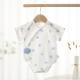 Pure Cotton Newborn One-piece Baby Clothes, Short Sleeves