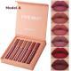 6Pcs Matte Liquid Lipstick Set - Waterproof, Long Lasting & Non-Stick Cup Velvet Lip Gloss - Highly Pigmented Nude & Bold Lip Color Kit - Perfect Beauty Gift For Women & Girls