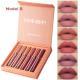 6Pcs Matte Liquid Lipstick Set - Waterproof, Long Lasting & Non-Stick Cup Velvet Lip Gloss - Highly Pigmented Nude & Bold Lip Color Kit - Perfect Beauty Gift For Women & Girls