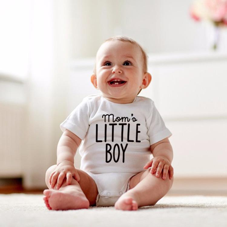 Moms Little Boy Multicolor One-piece Romper Baby Bodysuit