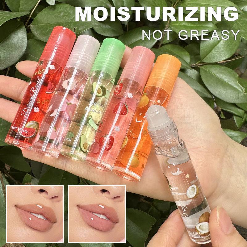 Roll-on Fruit Lip Oil Transparent Colorless Glass Lip Gloss