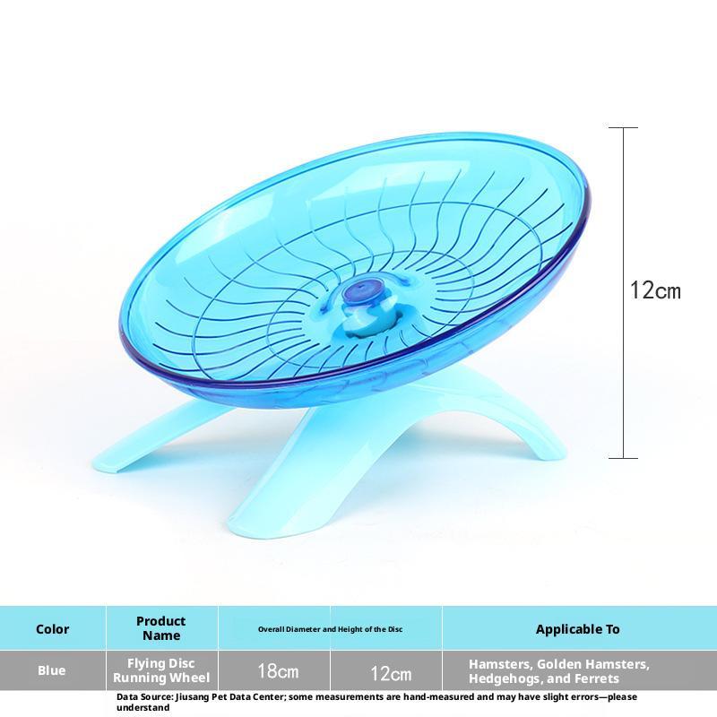 Hamster Flying Disc Running Wheel-Blue Turntable-1 Pack - Option1