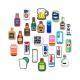Random Lot Of 25 Pcs PVC Shoe Charms Different Food Candy And Drink Bottle Shoe Decoration
