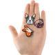 25pcs New Cartoon Animal Dog Series Hole Shoes, Flower Shoes, Buckle Accessories, Cute Garden Shoes Decoration