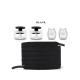 1 Set Of Plastic Shoe Buckles, Comfortable And Fast, Suitable For Children With Lockable Sports Shoes, Sports Shoelaces, Braided Elastic Shoelaces Black Laces