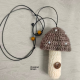 Lipstick storage bag-brown red-1 piece - Option1