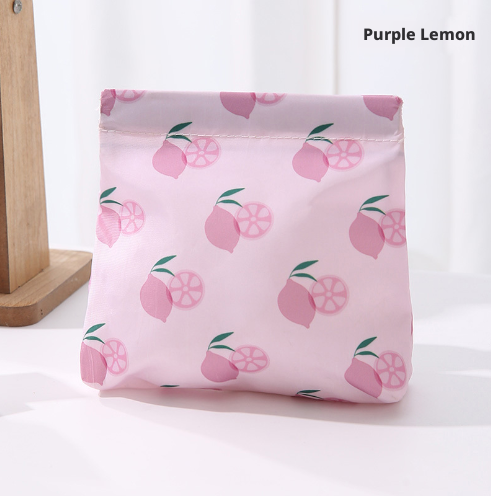 Lipstick bag-flat style-purple lemon-1 piece - Option1