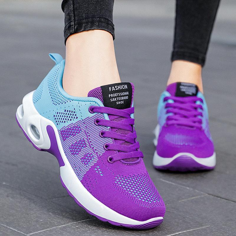 Womens Flyknit Mesh Shoes In Plus Sizes Comfortable Running Shoes