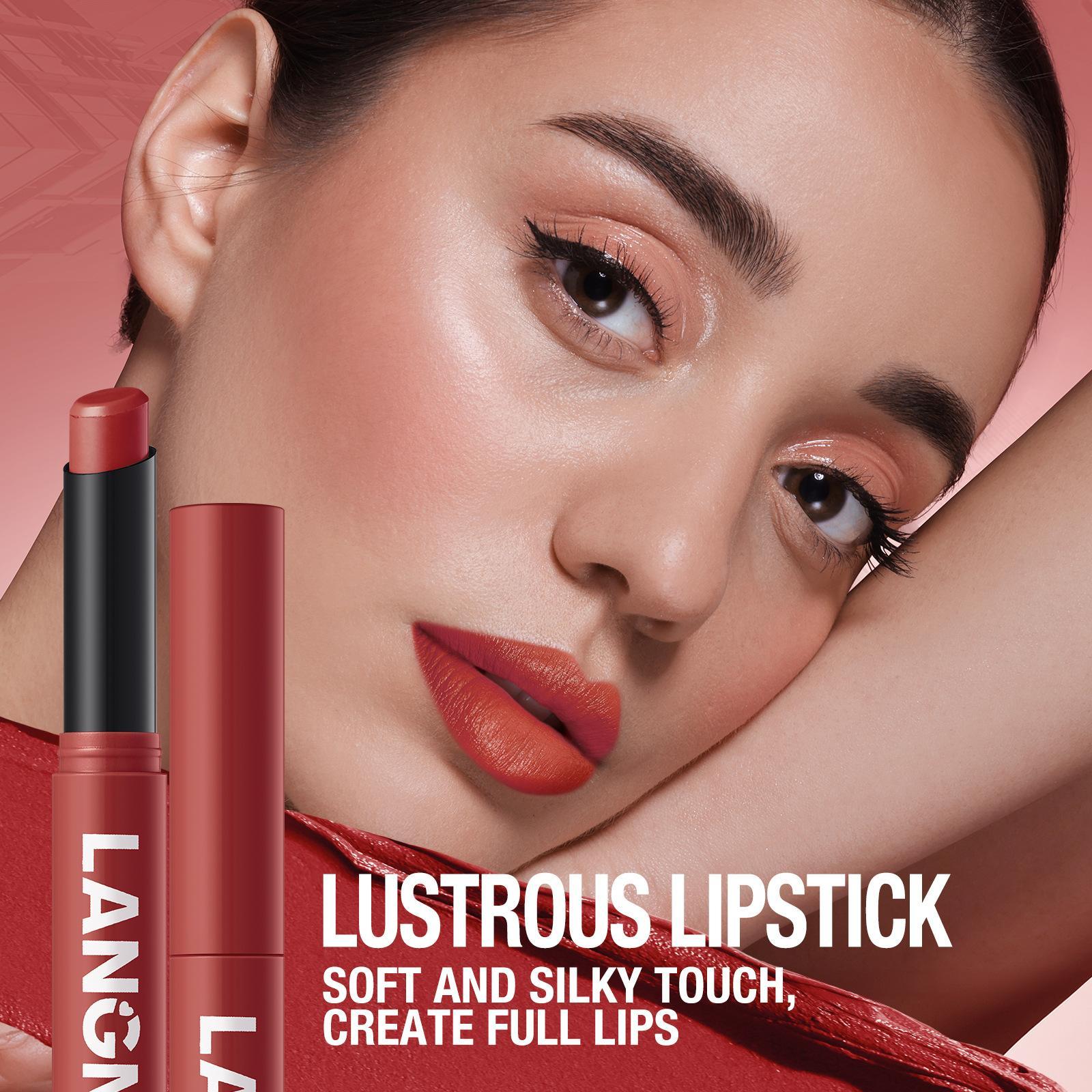 12-Color Angled Rotating Matte Lipstick Single Piece