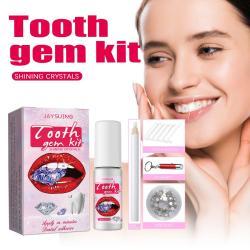 Jaysuing Tooth Gem Kit Dental Jewellery Kit Glamorous Accessories Easy To Remove And Apply Crystal Dental Jewellery Sparkling Dental Adhesive