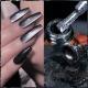 Extremely Black Spar Cats Eye Flashing Dark Fairy Style Nail Polish