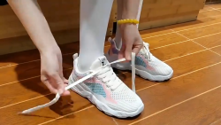 Casual Colorblock Lace-up Sneakers Women Versatile Breathable Lightweight Walking Running Shoes