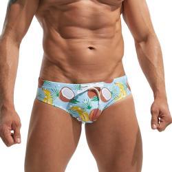 Mens Fashionable And Sexy Front Padded Swimming Trunks