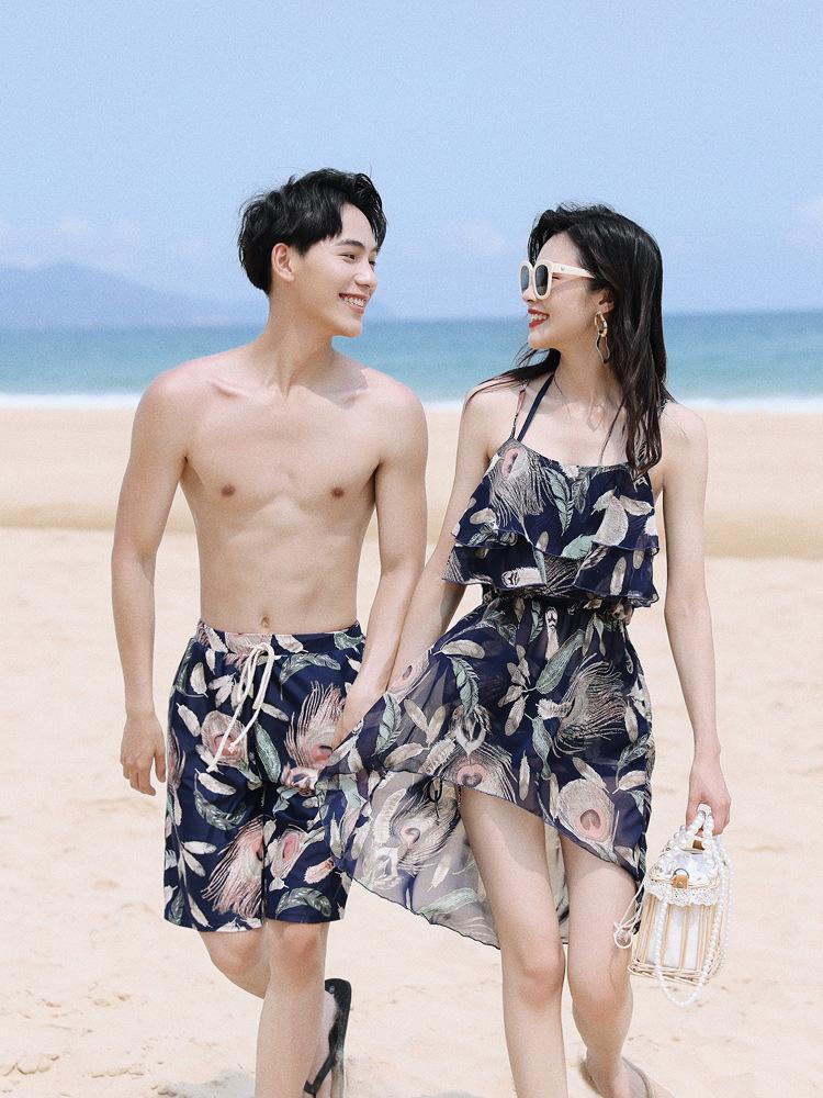 Seaside Beach Couple Honeymoon Vacation Swimsuit