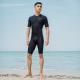 Mens Quick Drying Short Sleeved One-piece Swimsuit