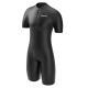 Mens Quick Drying Short Sleeved One-piece Swimsuit