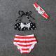 Girls XINGX Bowknot Three-piece Swimsuit
