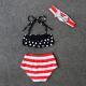 Girls XINGX Bowknot Three-piece Swimsuit