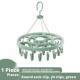 Round hanger-green-24 clips-1 piece - Option1