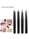 Eyebrow Clip-Black Four-Piece Set-1 Pack - Option1