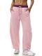 Fisoew Womens Wide Leg Sweatpants Baggy Drawstring Elastic Waisted Travel Track Pants Color Block Joggers With Pockets