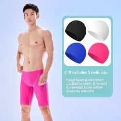 Five-point Flat-angle Professional Quick-dry Competition Training High-end Mens Knee-length Swimming Trunks