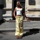 Polyester Womens Drawstring Bundle Solid Color Loose Casual Pants